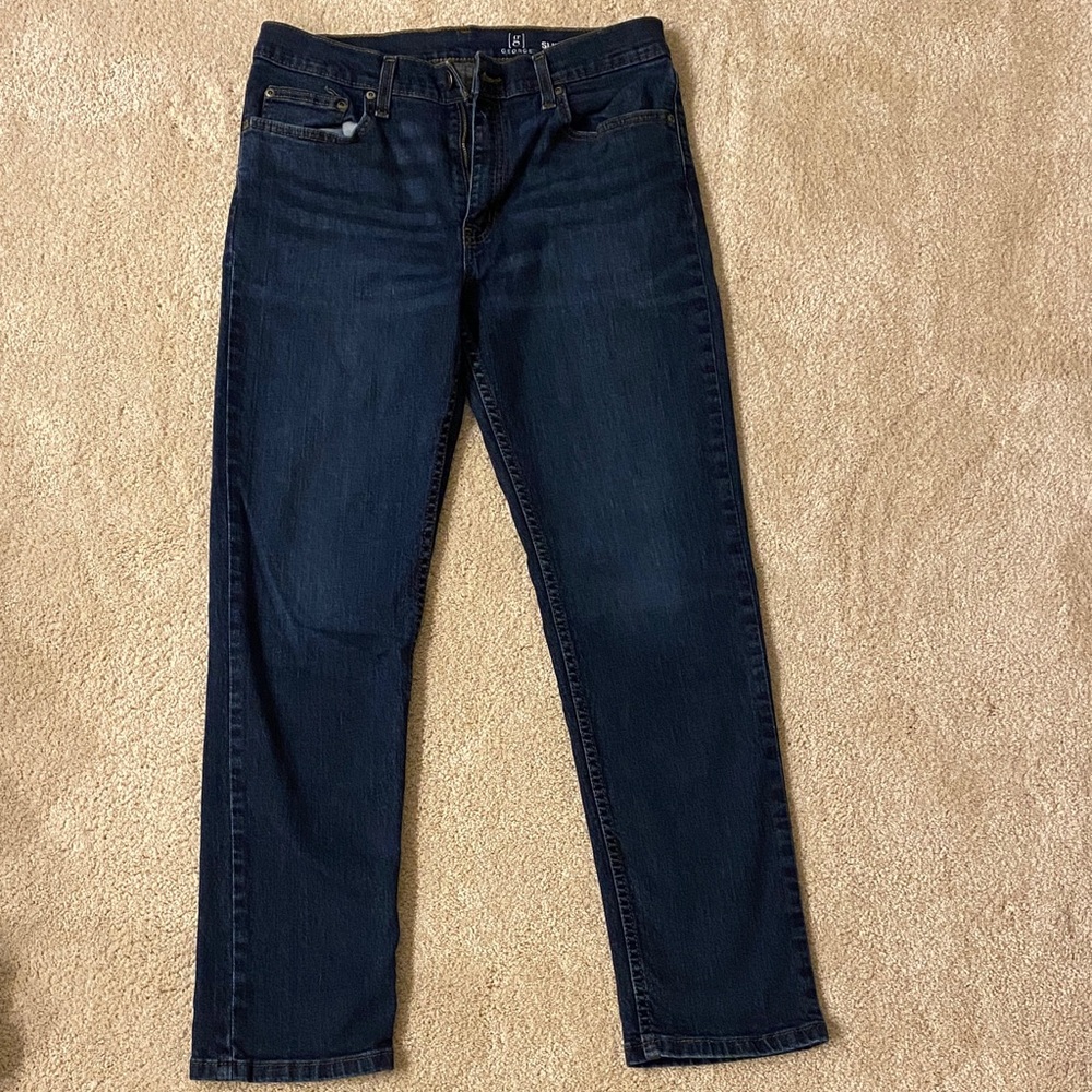 George Slim Fit Blue Jeans